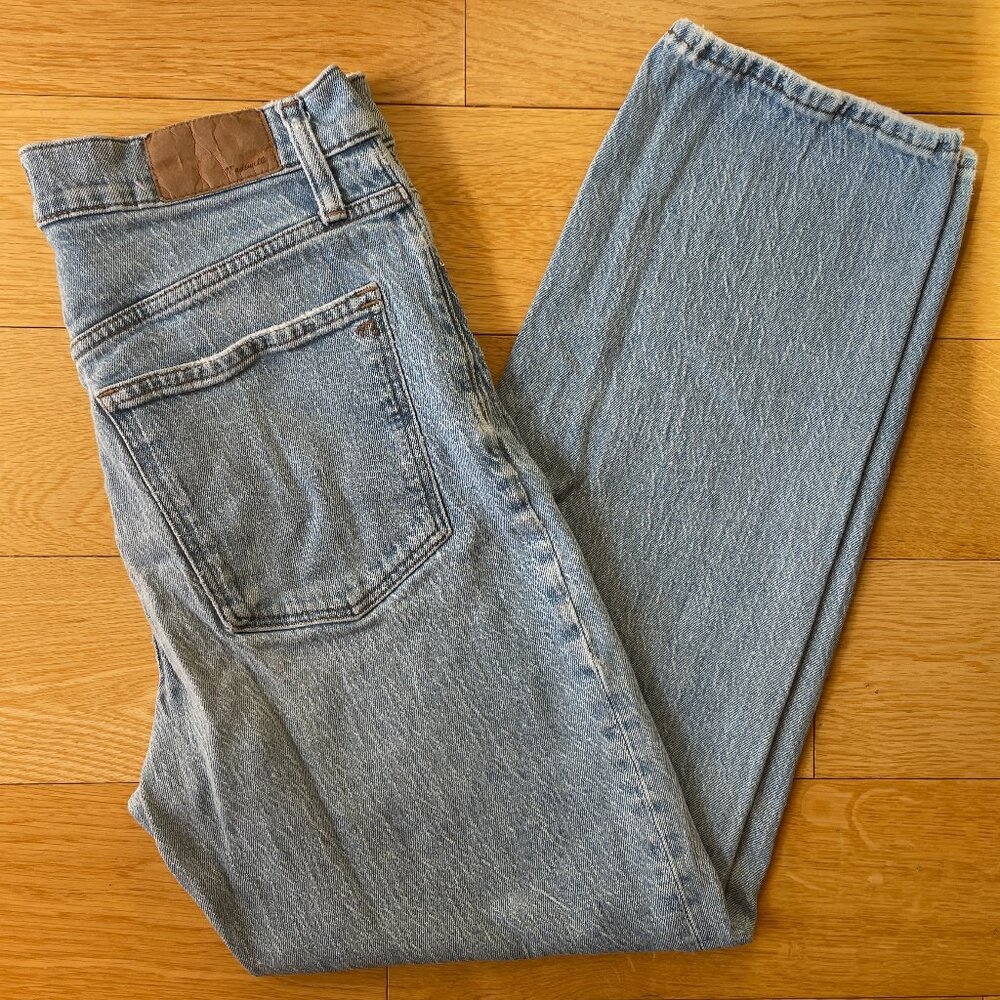 Madewell “Perfect Vintage” Straight Jeans – Light Wash, Size 28